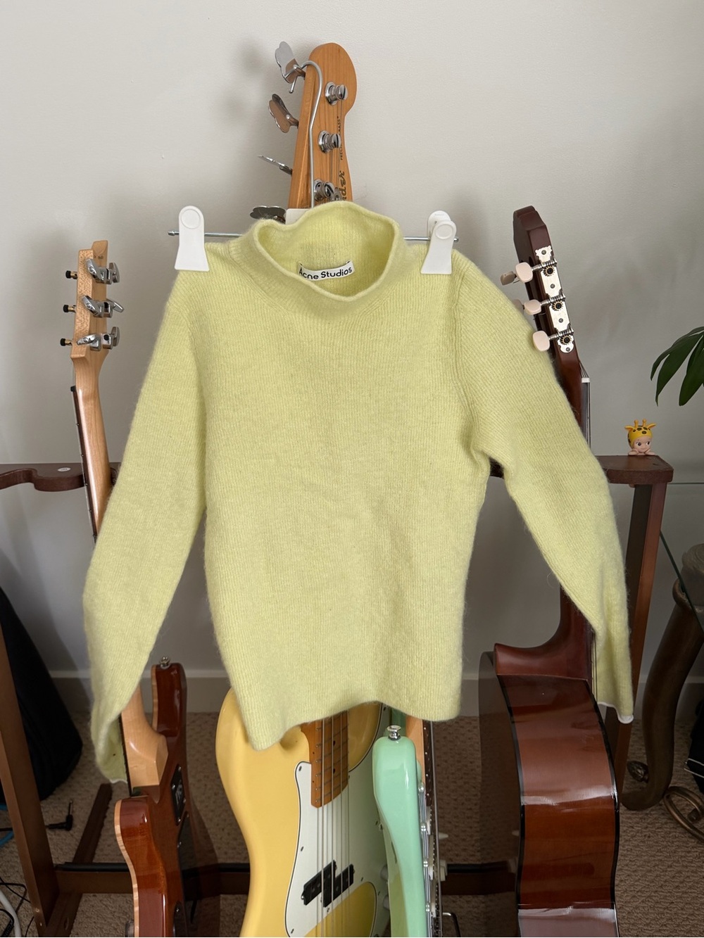 Acne Studios Lemon Wool Blend Turtleneck Sweater
